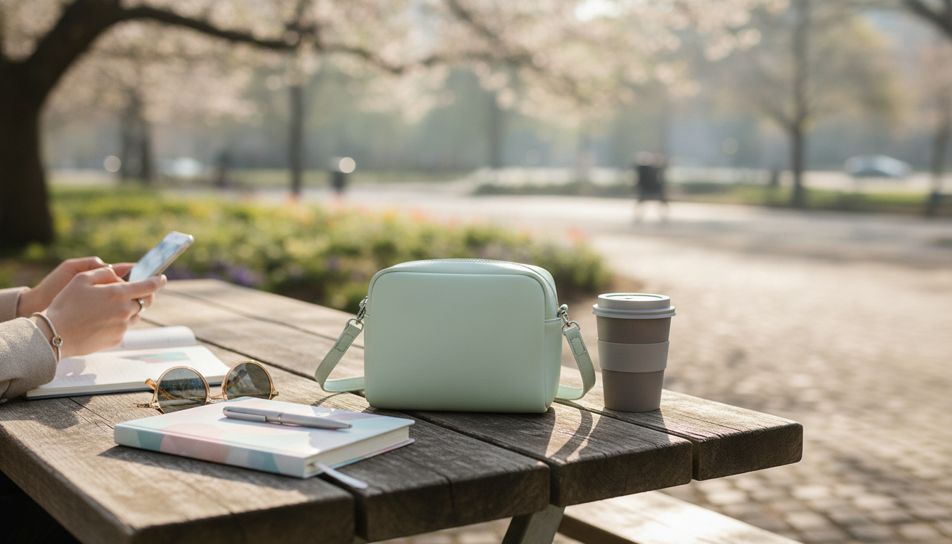 Calvin Klein Printed Zip Bag: Chic Everyday Organizer