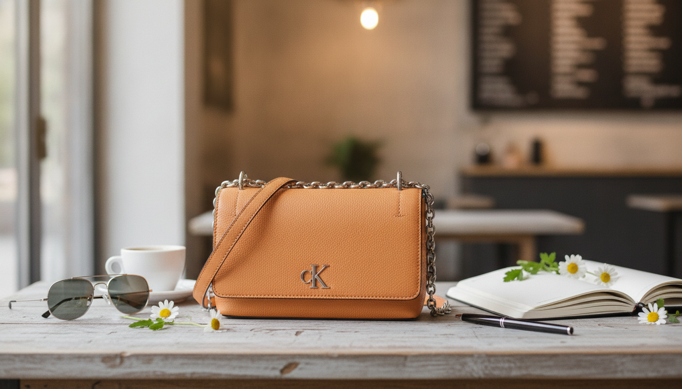 Calvin Klein Orange Shoulder Bag: Fall/Winter Style