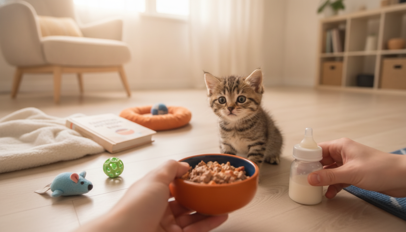 New Kitten Feeding Plan: First-Week Schedule & Tips